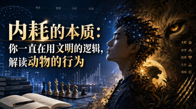 付费文章：内耗的本质：你一直在用文明的逻辑，解读动物的行为-星火轻创