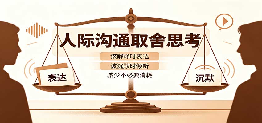 人际沟通取舍思考：分清解释与沉默边界，拿捏职场生活沟通分寸减少情绪内耗-星火轻创