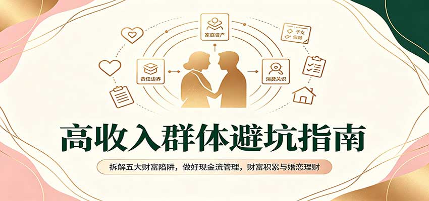 高收入群体避坑指南：拆解五大财富陷阱，做好现金流管理，财富积累与婚恋理财-星火轻创