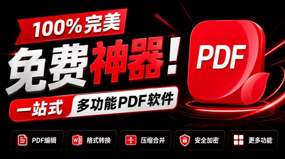 100%完美免费神器！一站式多功能PDF软件，支持PDF格式转换压缩编辑等，简约无广告，太Nice了JOPDF-星火轻创