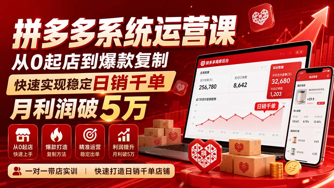 拼多多系统运营课-无水印(更新9月-星火轻创