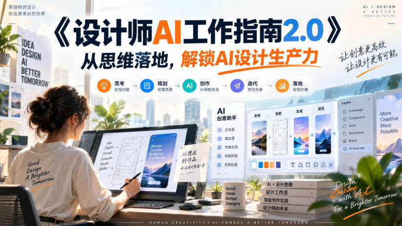 《设计师AI工作指南2.0》从思维落地-无水印,解锁AI设计生产力-星火轻创
