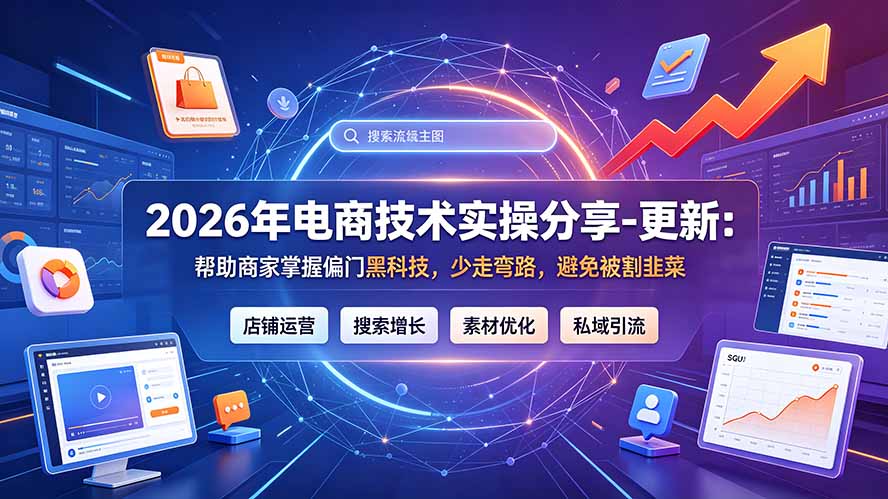 2026年电商技术实操分享-更新9月:帮助商家掌握偏门黑科技,少走弯路,避免被割韭菜-星火轻创