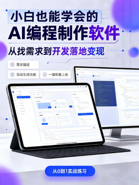 手把手教会你ai编程制作软件到变现全路径,零基础小白轻松上手,从找需求到开发落地变现【揭秘】-星火轻创