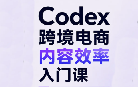 Codex跨境电商内容效率入门课-星火轻创