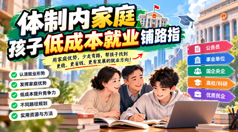 某公众号付费文章：体制内家庭，孩子低成本就业铺路指-星火轻创