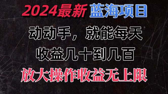 有手就行的2024全新蓝海项目，每天1小时收益几十到几百，可放大操作收…-星火轻创