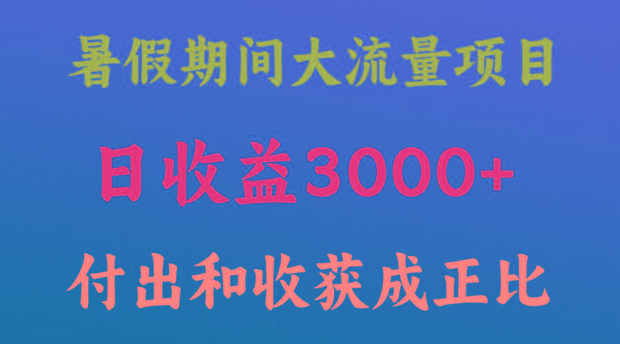 一天收益3000+，暑假期间， 这个项目才是真火-星火轻创