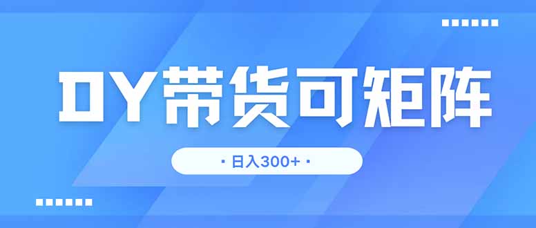 DY带货，日入300＋矩阵无上限-星火轻创