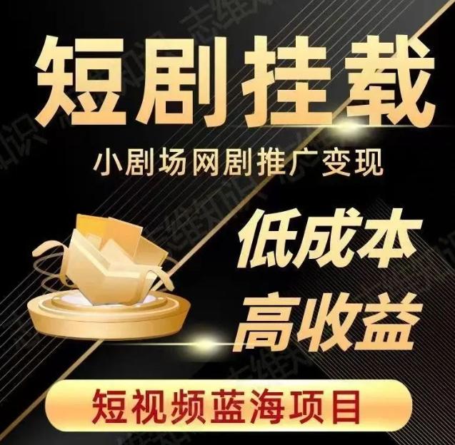 2023短视频蓝海项目，抖音快手短剧推广变现教程，低成本高收益-星火轻创