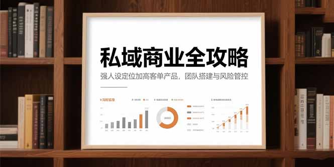 私域商业全攻略，强人设定位加高客单产品，团队搭建与风险管控-星火轻创