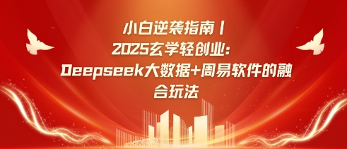 小白逆袭指南，2025玄学轻创业：Deepseek大数据+周易算法的融合玩法-星火轻创