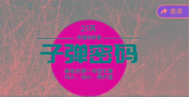 《子弹密码训练营》-用一句话文案勾人勾心卖产品，21天学到顶尖文案大师策略和技巧-星火轻创