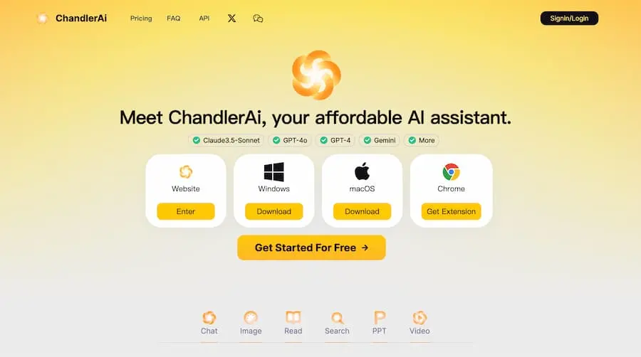 ChandlerAi｜综合性人工智能助手平台 提供多种AI服务-星火轻创