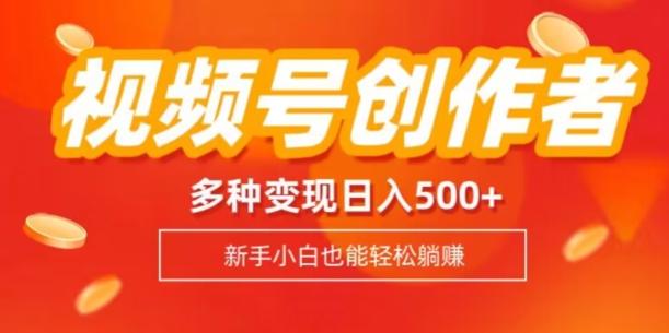 视频号创作者计划，多种变现方式，日入500+【内附1080g视频素材】-星火轻创