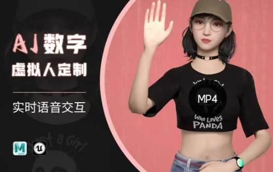 Ai数字人虚拟(智能体)实时语音交互特训营，​自行定制超写实角色AI数字人交互技术-星火轻创