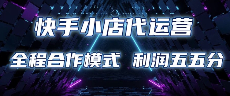快手小店代运营 限时托管计划 合作模式 利润五五分成【揭秘】-星火轻创