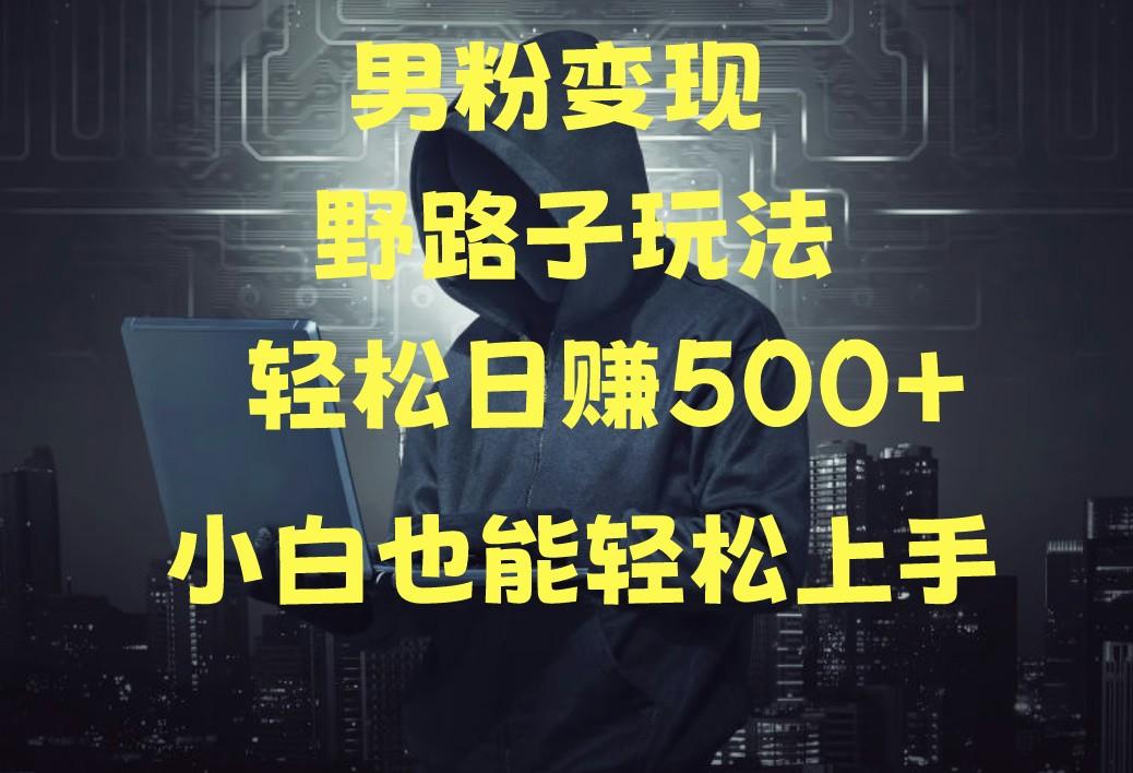 当下最火男粉变现项目月入5W+，小白也能轻松盈利-星火轻创