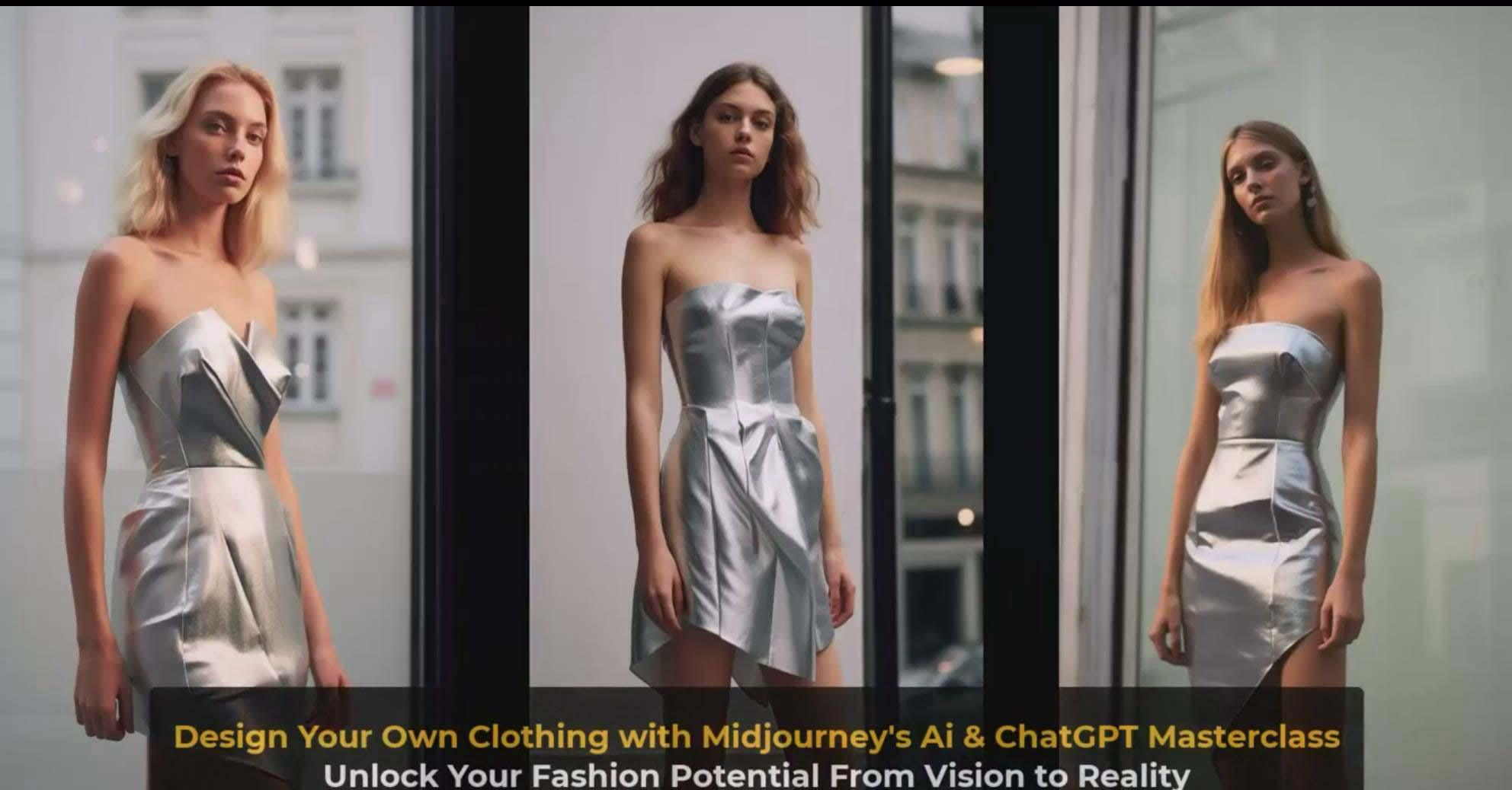 图片[8]-利用 Midjourneys Ai 人工智能设计自己的服装AI大师班-10节课-中英字幕-星火轻创