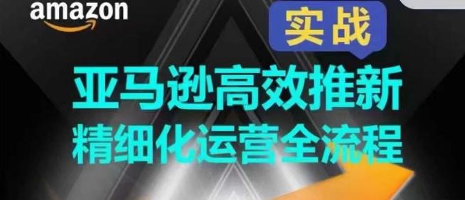 亚马逊高效推新精细化运营全流程，全方位、快速拉升产品排名和销量!-星火轻创