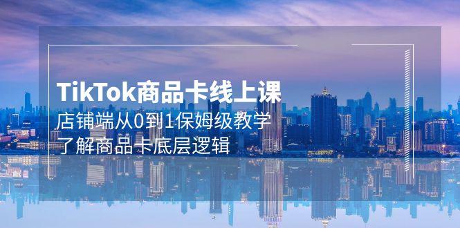 (9843期)Tk商品卡线上课，店铺端从0到1保姆级教学，了解商品卡底层逻辑(20节)-星火轻创