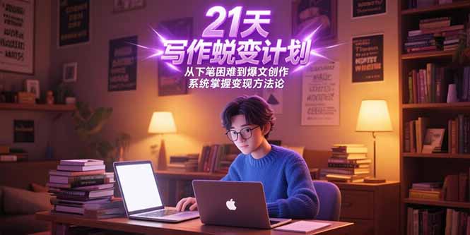 21天写作蜕变计划，从下笔困难到爆文创作，系统掌握变现方法论-星火轻创