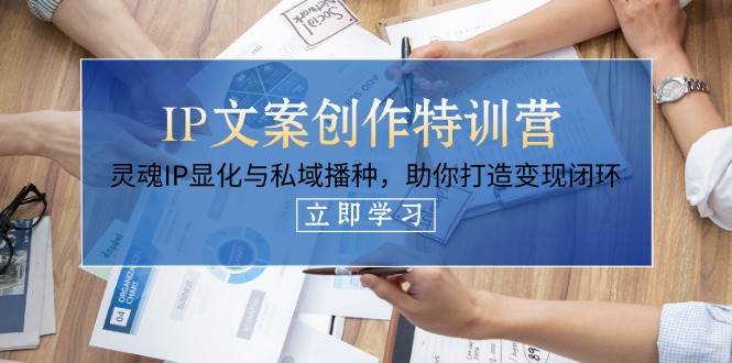 IP文案创作特训营,灵魂IP显化与私域播种,助你打造变现闭环(14节课)-星火轻创