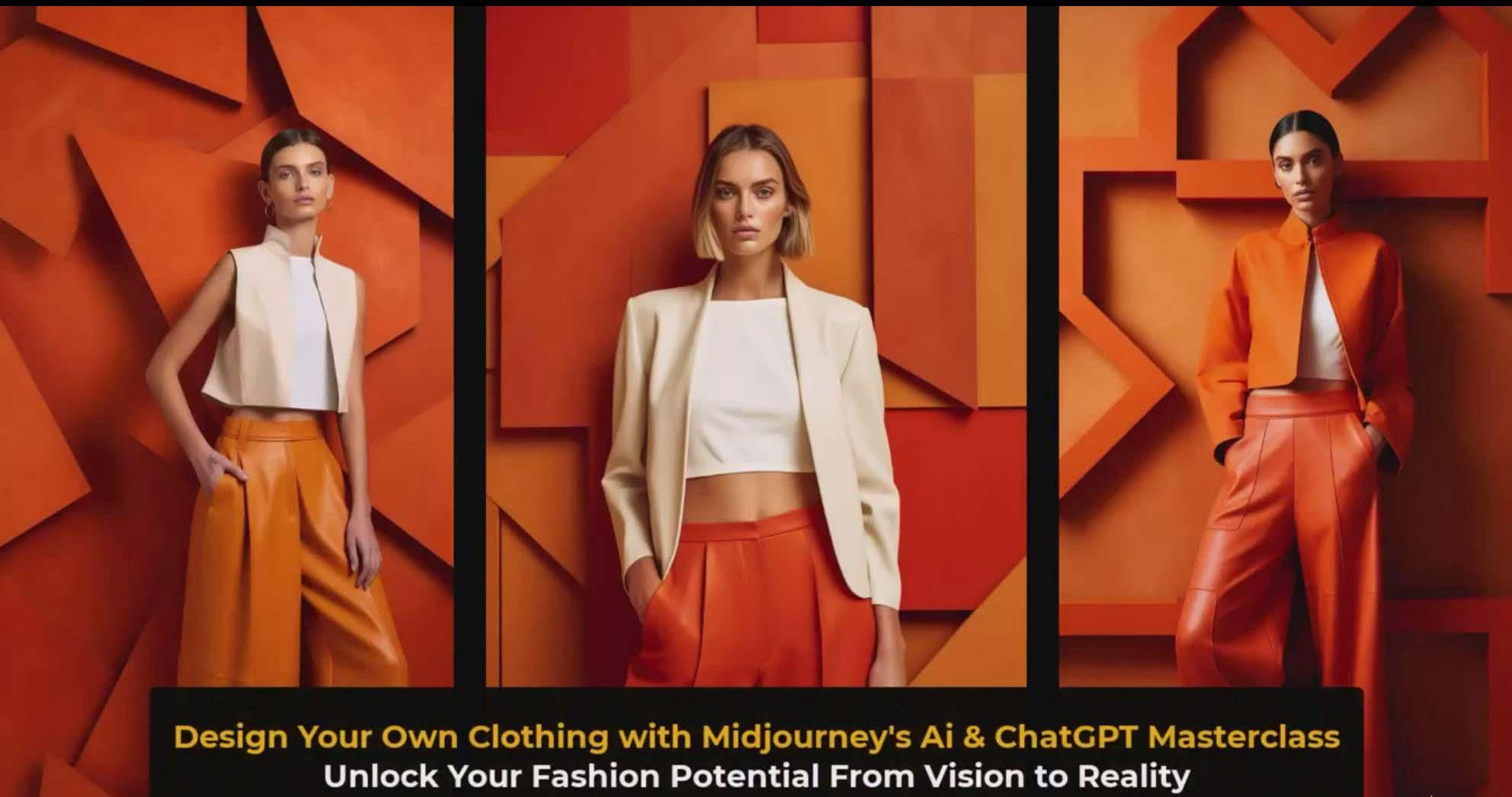 图片[3]-利用 Midjourneys Ai 人工智能设计自己的服装AI大师班-10节课-中英字幕-星火轻创