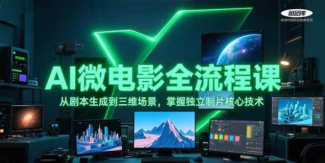 AI微电影全流程课，从剧本生成到三维场景，掌握独立制片核心技术-星火轻创