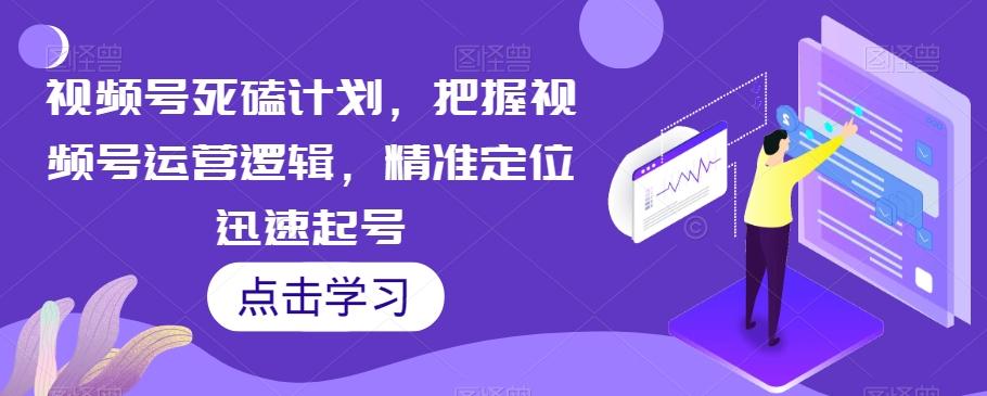 视频号死磕计划，把握视频号运营逻辑，精准定位迅速起号-星火轻创