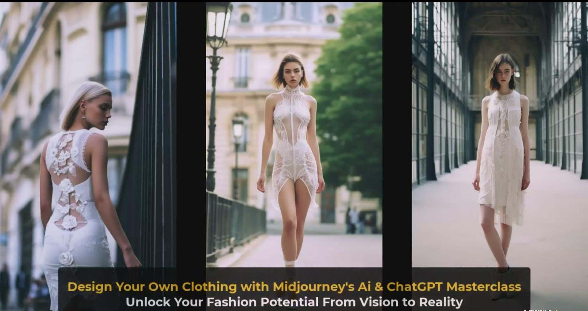 图片[4]-利用 Midjourneys Ai 人工智能设计自己的服装AI大师班-10节课-中英字幕-星火轻创