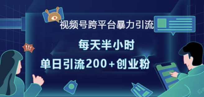 视频号跨平台暴力引流，每天半小时，单日引流200+精准创业粉-星火轻创