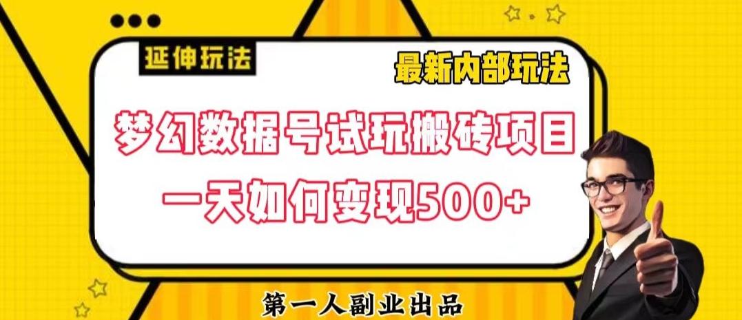 数据号回归玩法游戏试玩搬砖项目再创日入500+【揭秘】-星火轻创