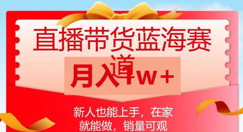 直播带货蓝海赛道，新人也能上手，在家就能做，销量可观，月入1w【揭秘】-星火轻创